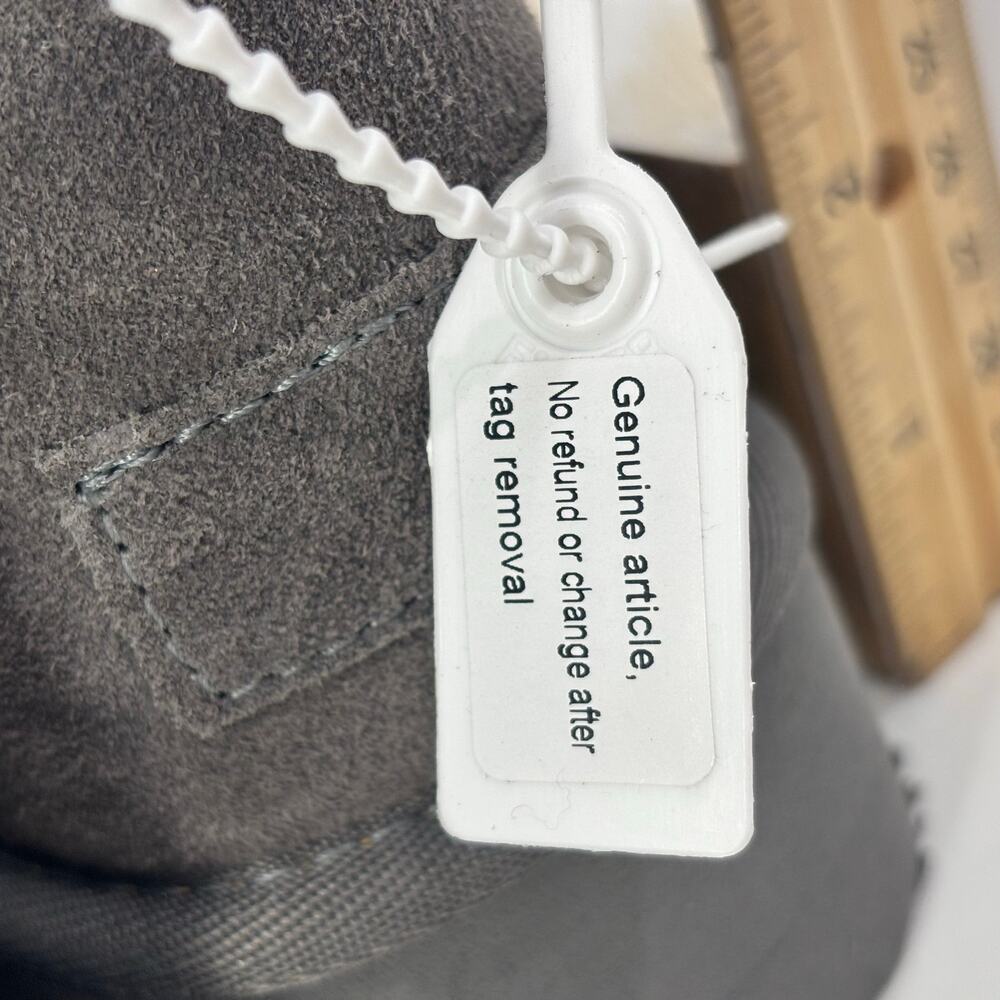 Women’s Suede Booties Size 7 Gray Genuine Leather Winter Comfort - Picture 7 of 12
